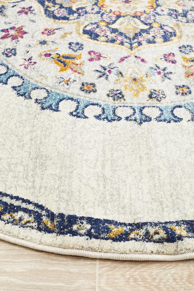 Rug Culture Rugs Babylon 202 White Round Rug