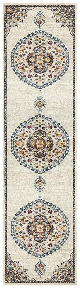 Rug Culture Rugs Babylon 202 White Runner Rug