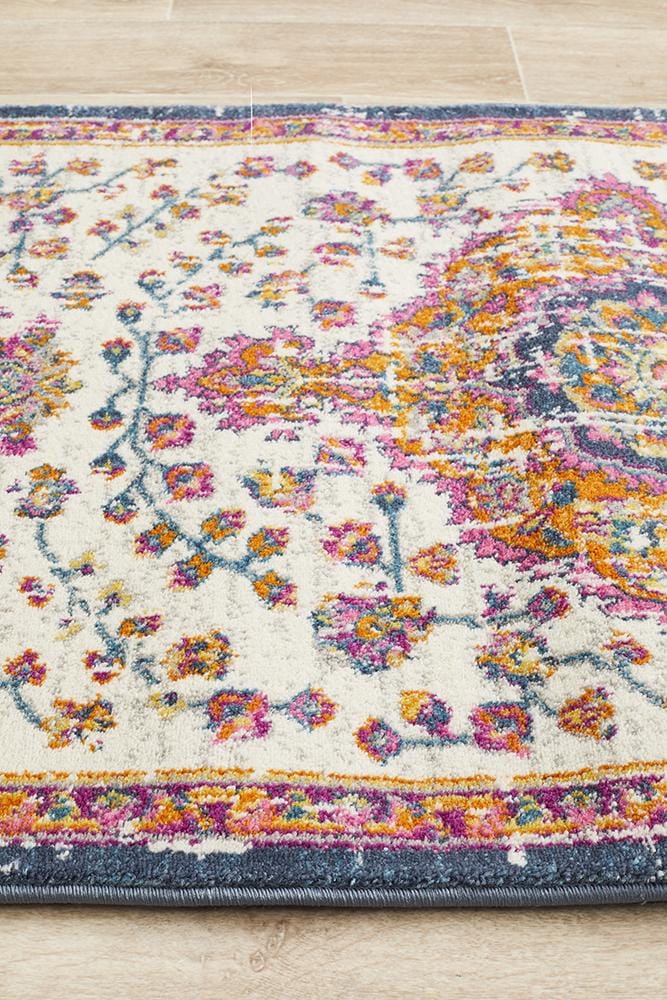 Rug Culture Rugs Babylon 205 White  Runner Rug