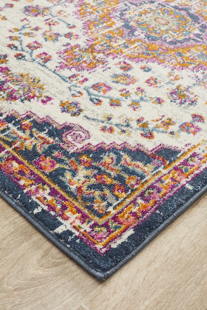 Rug Culture Rugs Babylon 205 White  Runner Rug
