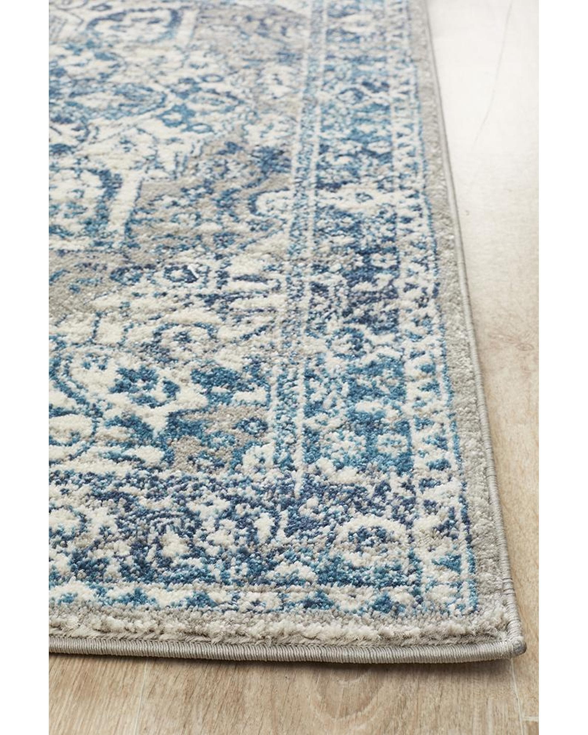 Rug Culture Rugs Babylon 207 Blue  Runner Rug