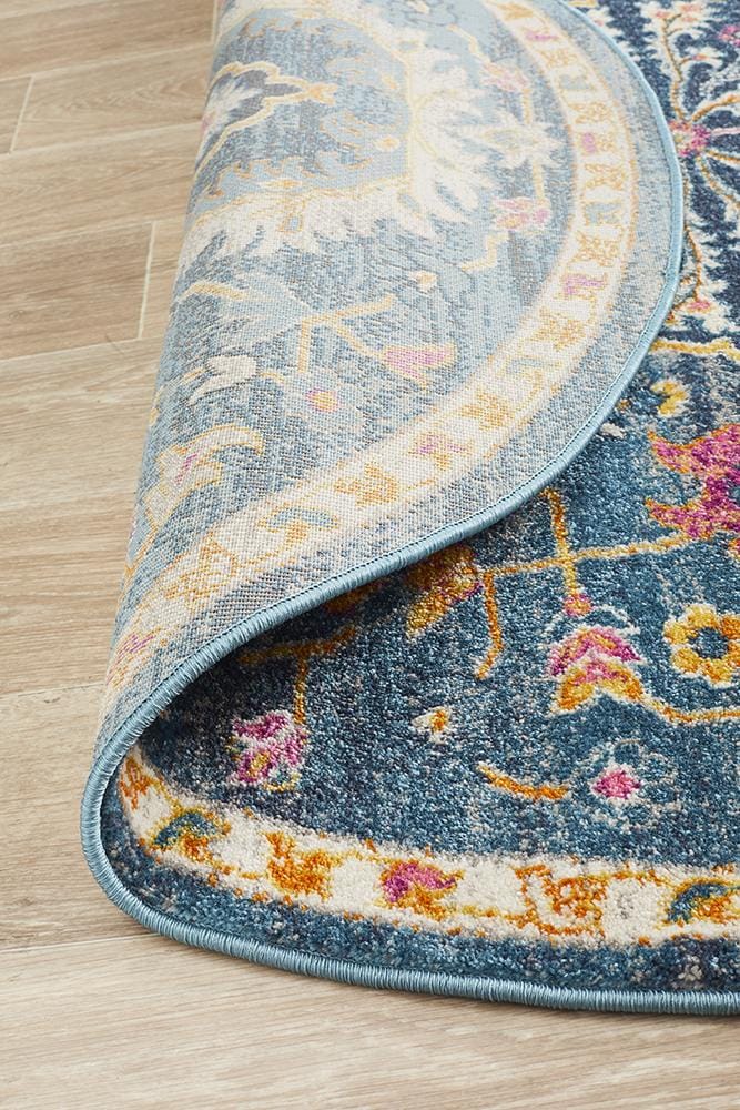 Rug Culture Rugs Babylon 209 Navy  Round Rug