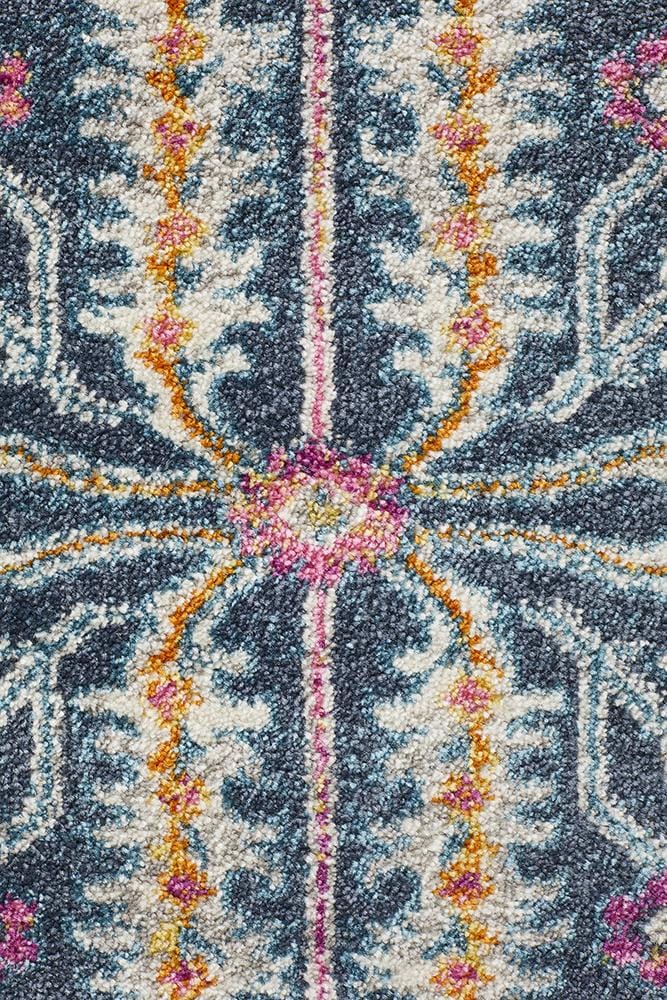 Rug Culture Rugs Babylon 209 Navy  Round Rug