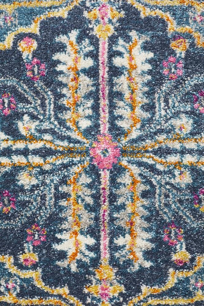Rug Culture Rugs Babylon 209 Navy  Runner Rug