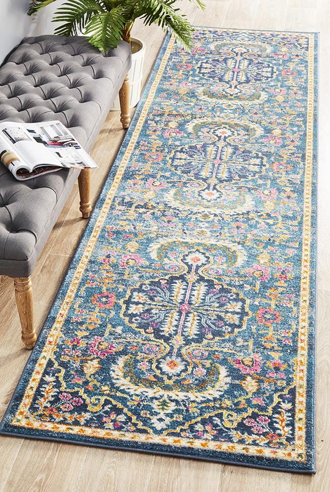 Rug Culture Rugs Babylon 209 Navy  Runner Rug