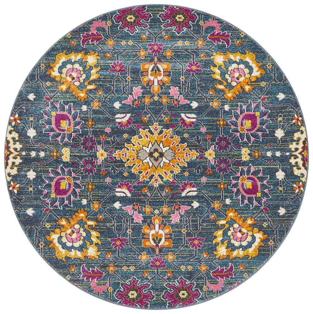 Rug Culture Rugs Babylon 210 Blue  Round Rug