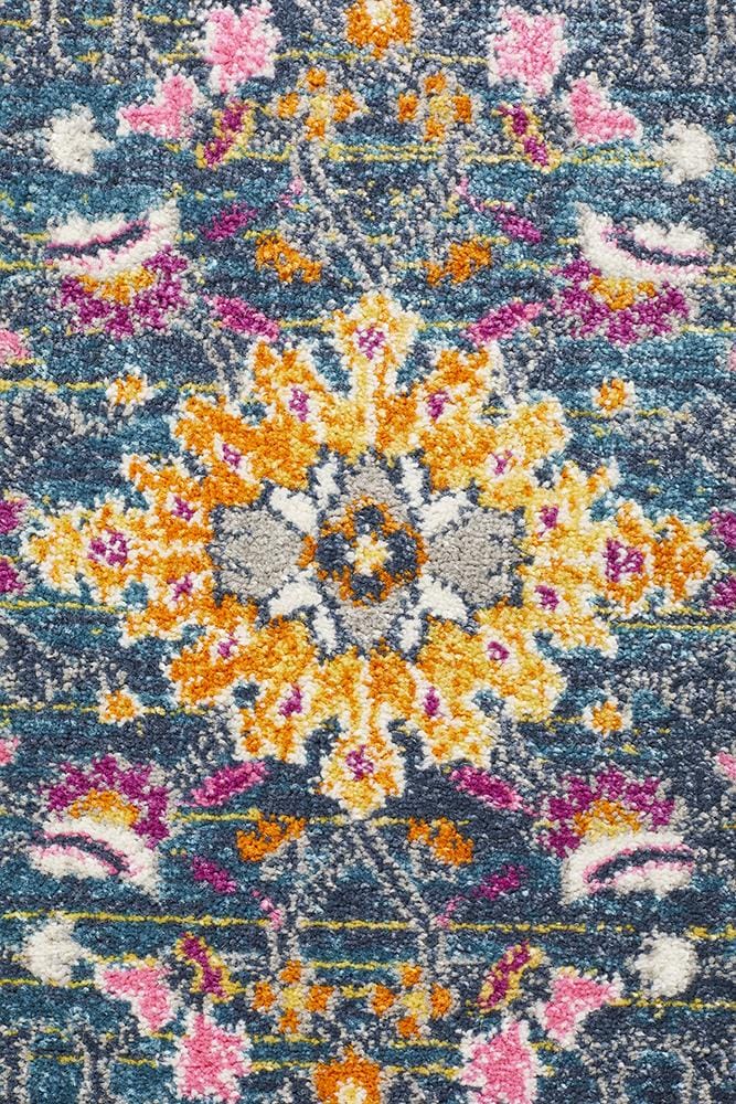 Rug Culture Rugs Babylon 210 Blue  Runner Rug