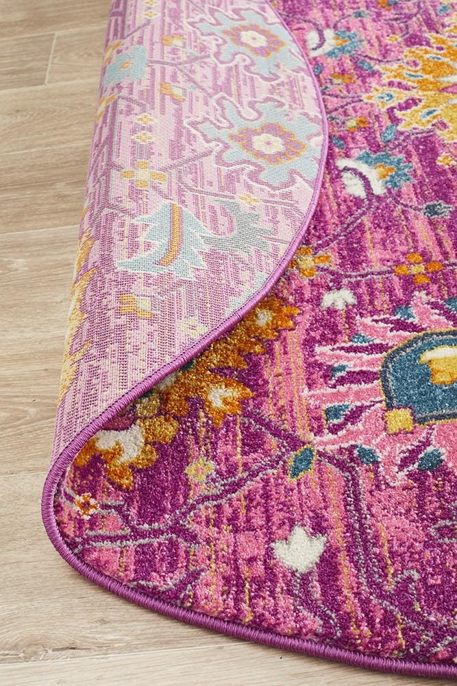 Rug Culture Rugs Babylon 210 Fuchsia  Round Rug