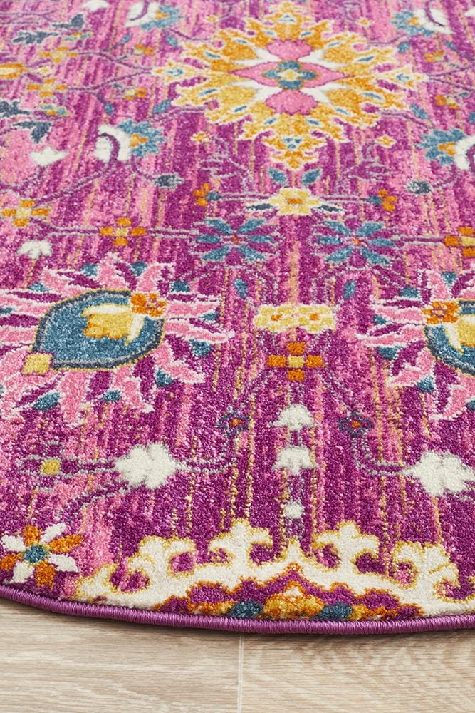 Rug Culture Rugs Babylon 210 Fuchsia  Round Rug