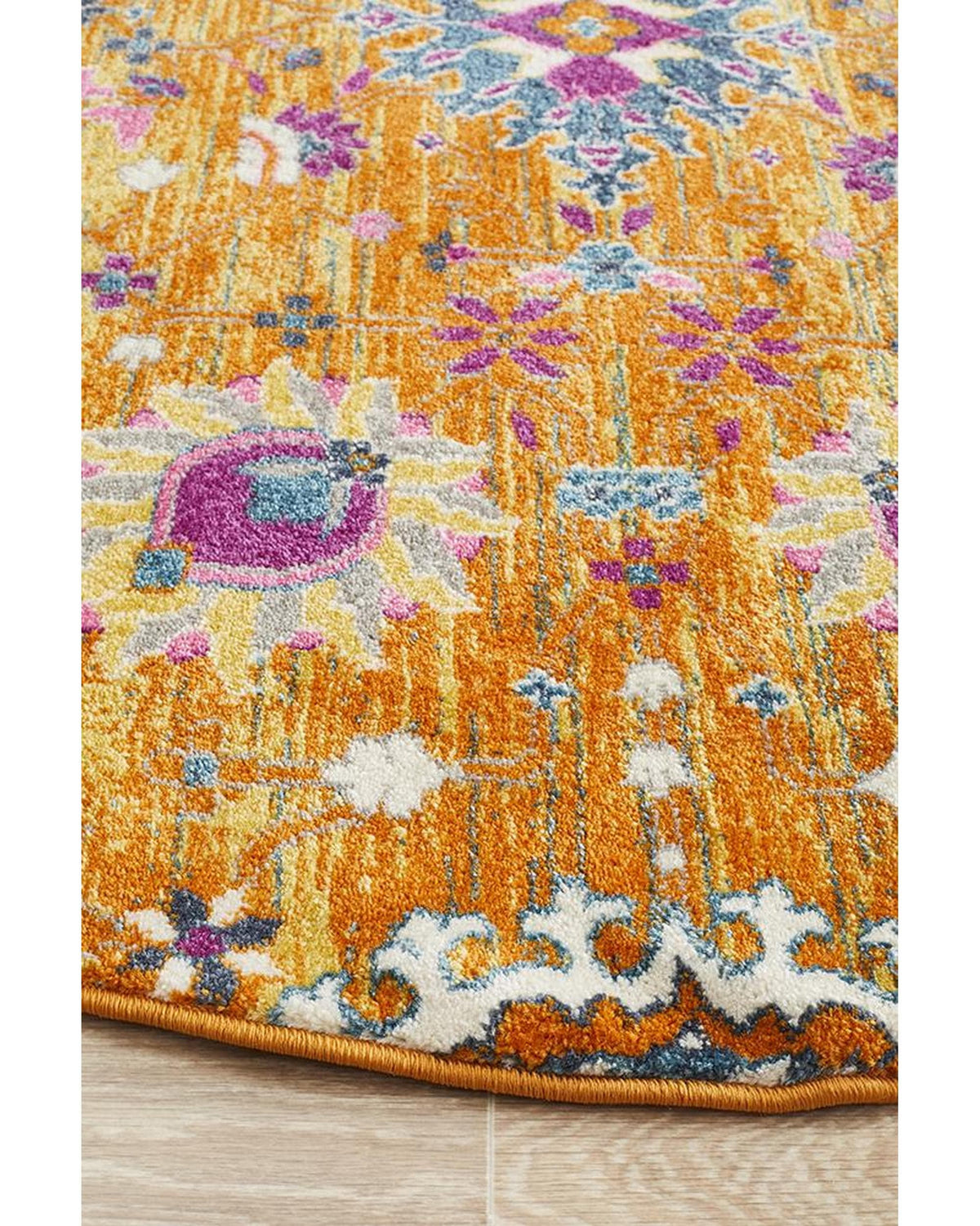 Rust Round Rug Babylon 210 Rust Round Rug