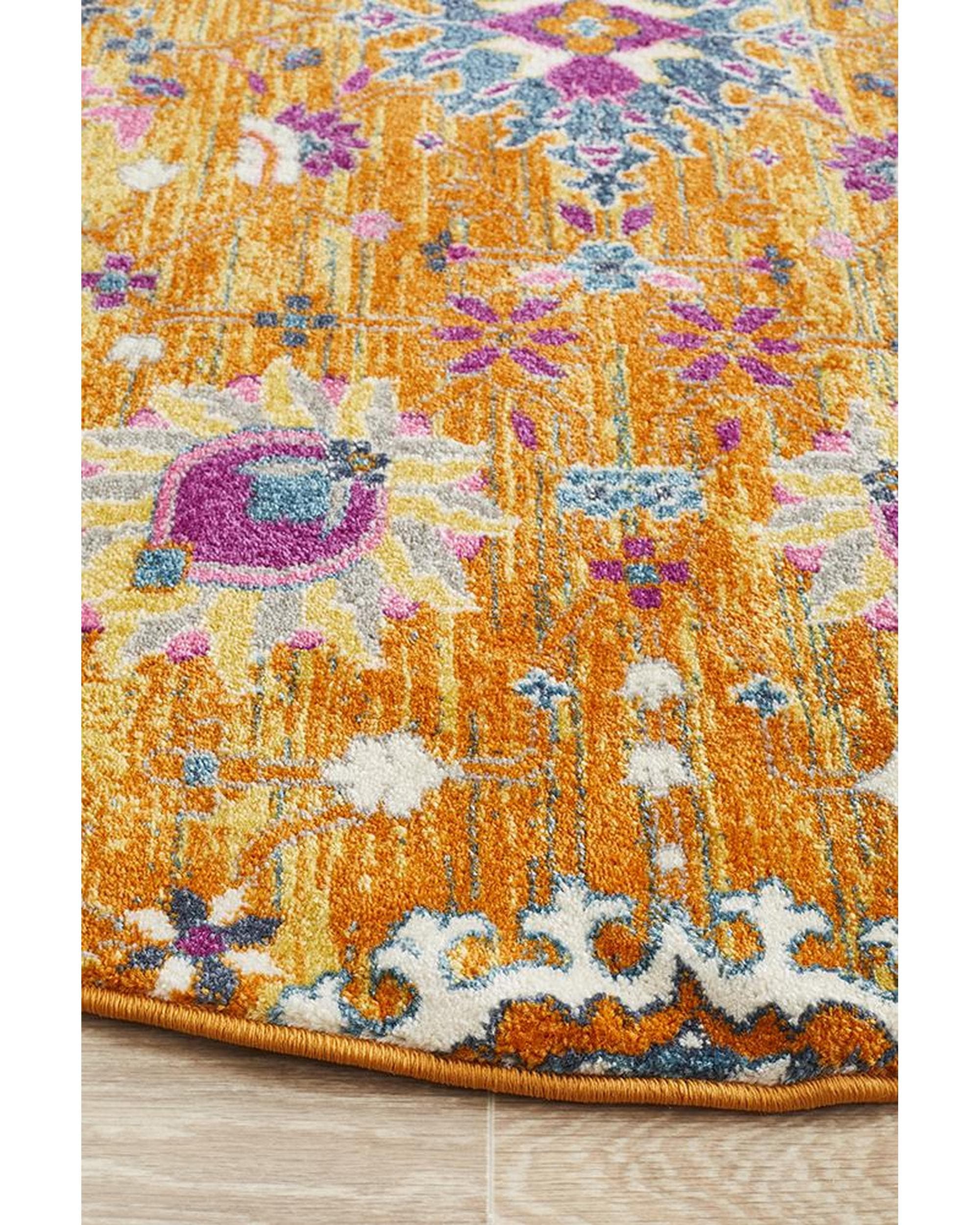 Rug Culture Rugs Babylon 210 Rust  Round Rug