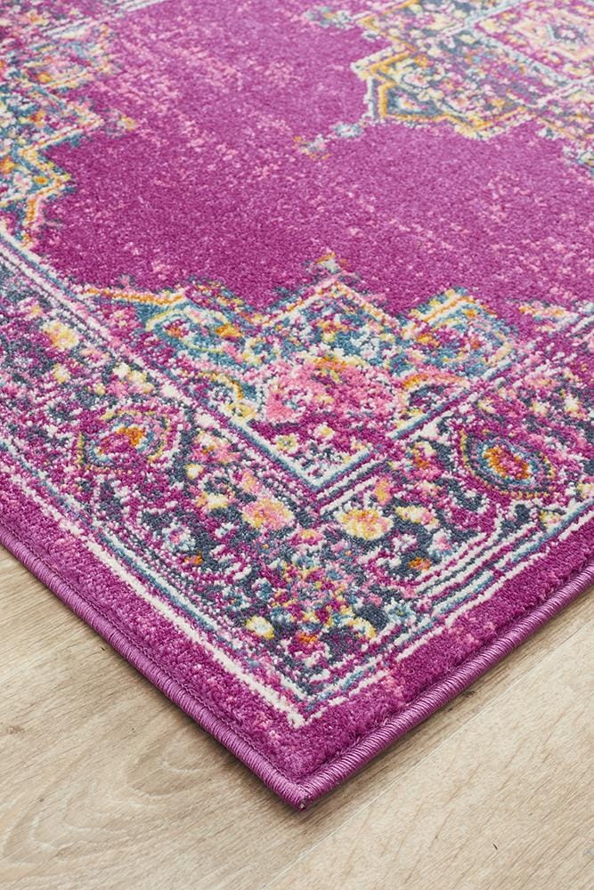 Rug Culture Rugs Babylon 211 Fuchsia  Runner Rug