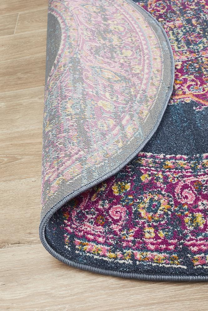 Rug Culture Rugs Babylon 211 Navy  Round Rug