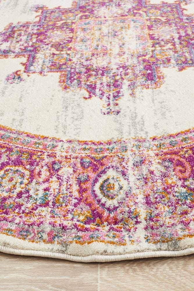 Rug Culture Rugs Babylon 211 Pink  Round Rug