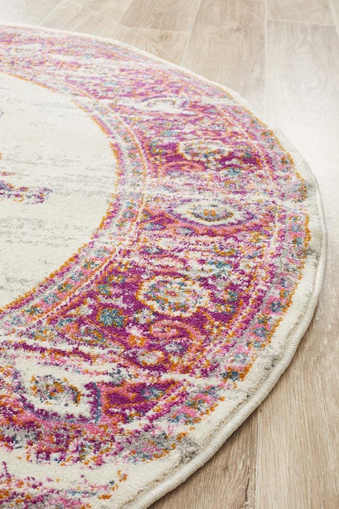 Rug Culture Rugs Babylon 211 Pink  Round Rug