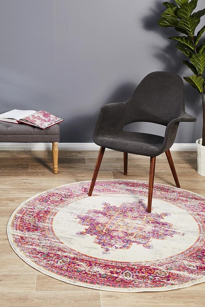 Rug Culture Rugs Babylon 211 Pink  Round Rug