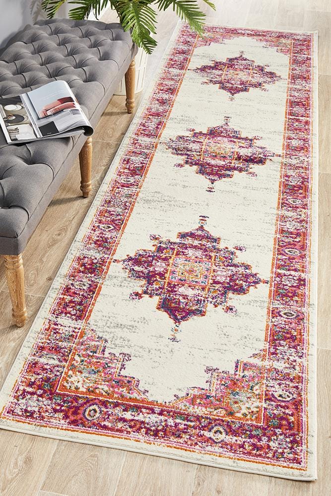 Rug Culture Rugs Babylon 211 Pink  Runner Rug