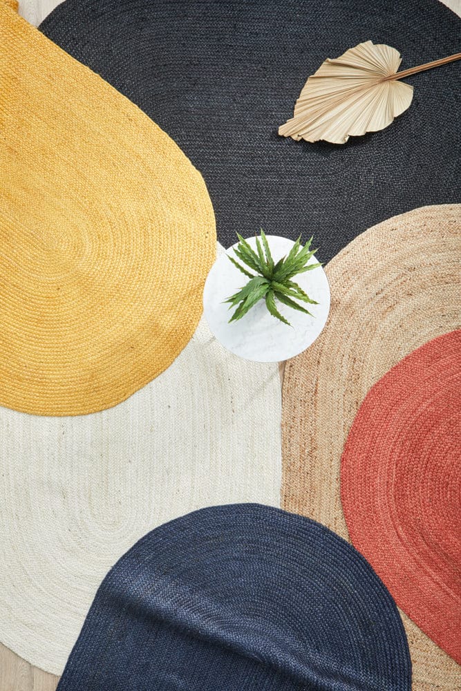 RUG CULTURE Rugs Bondi Black Oval Rug