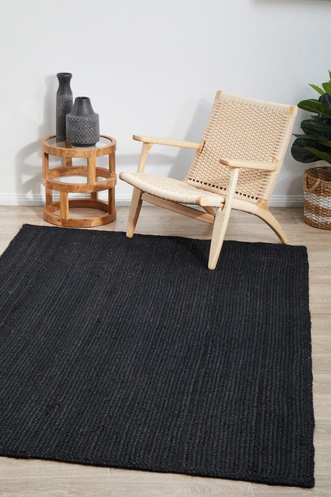 RUG CULTURE Rugs Bondi Black Rug