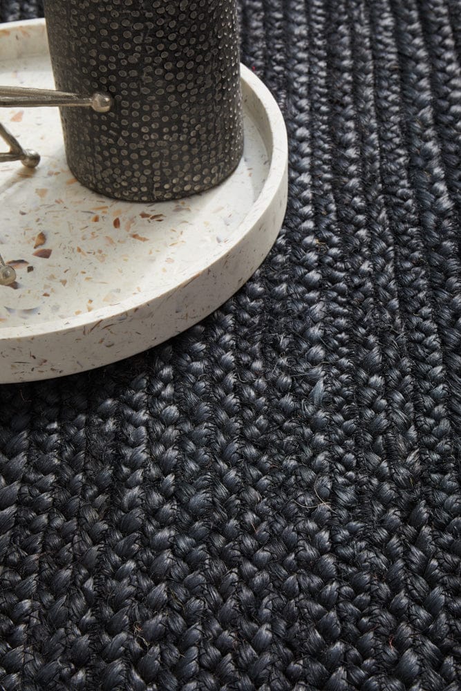 RUG CULTURE Rugs Bondi Black Runner Rug