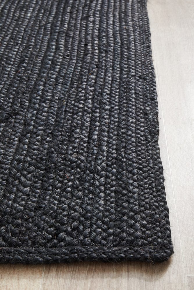 RUG CULTURE Rugs Bondi Black Runner Rug