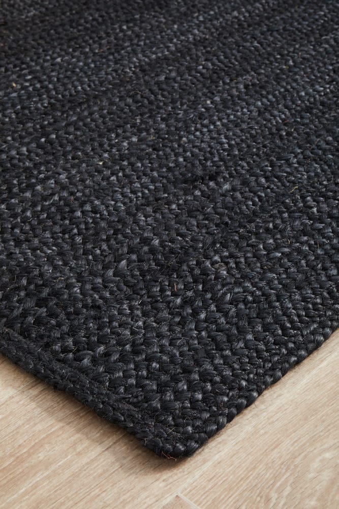 RUG CULTURE Rugs Bondi Black Runner Rug