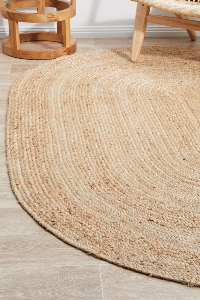 RUG CULTURE Rugs Bondi Natural Oval Rug