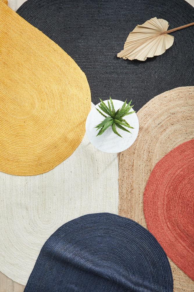 RUG CULTURE Rugs Bondi Navy Oval Rug