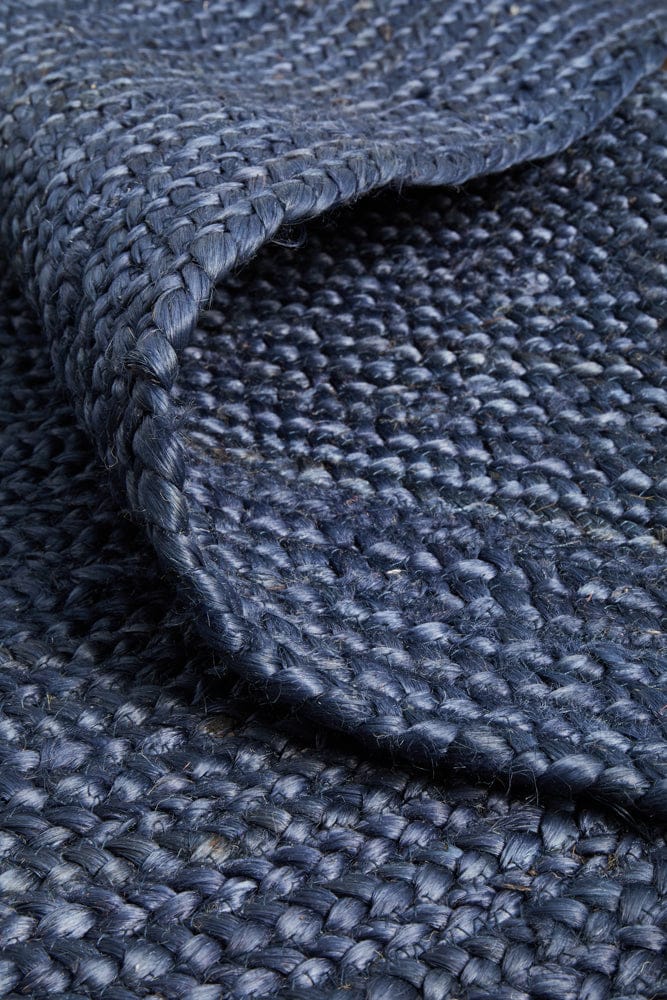 RUG CULTURE Rugs Bondi Navy Oval Rug