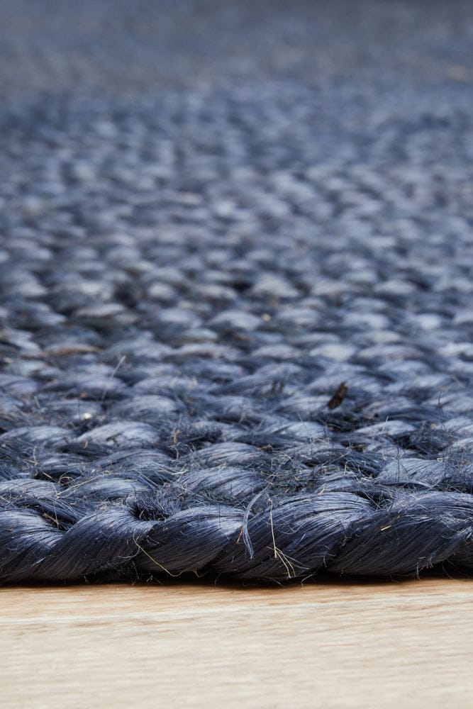 RUG CULTURE Rugs Bondi Navy Oval Rug