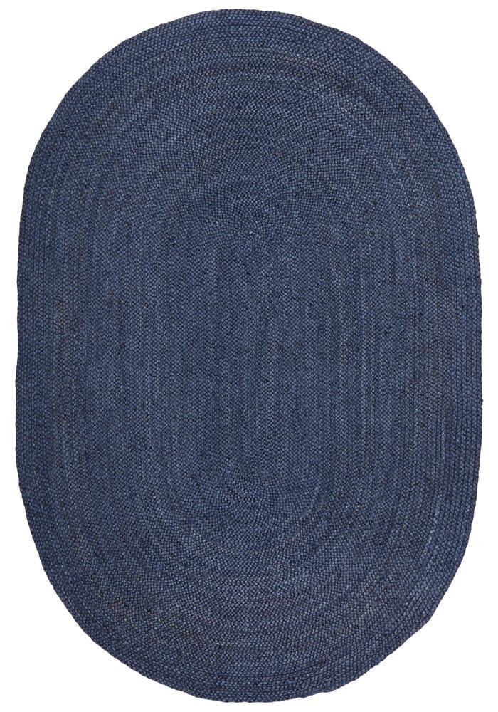 RUG CULTURE Rugs Bondi Navy Oval Rug