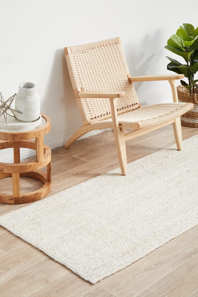RUG CULTURE Rugs Bondi White Runner Rug