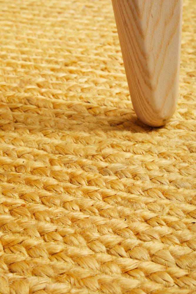 RUG CULTURE Rugs Bondi Yellow Oval Rug