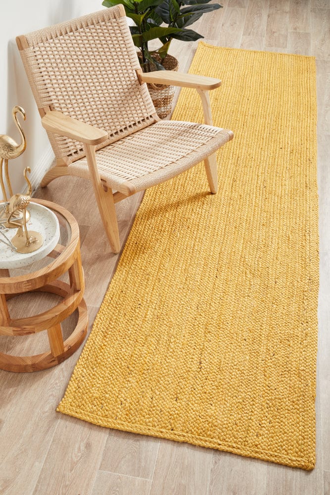 RUG CULTURE Rugs Bondi Yellow Runner Rug