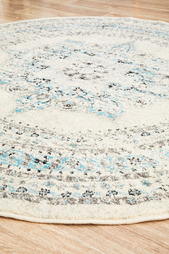 Rug Culture Rugs Century 922 White Round Rug