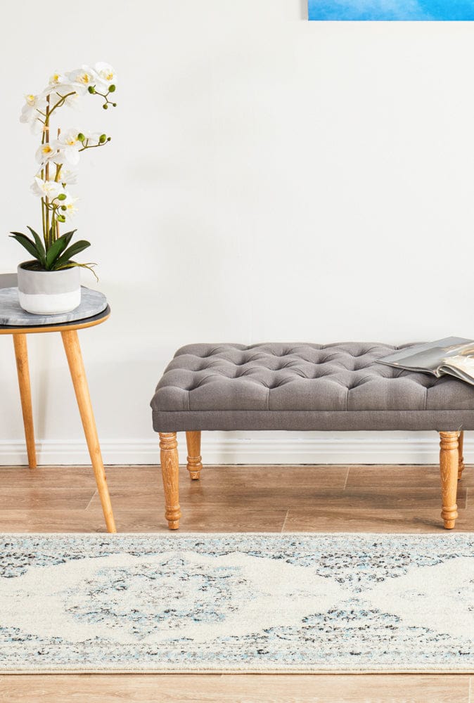 Rug Culture Rugs Century 922 White Runner Rug