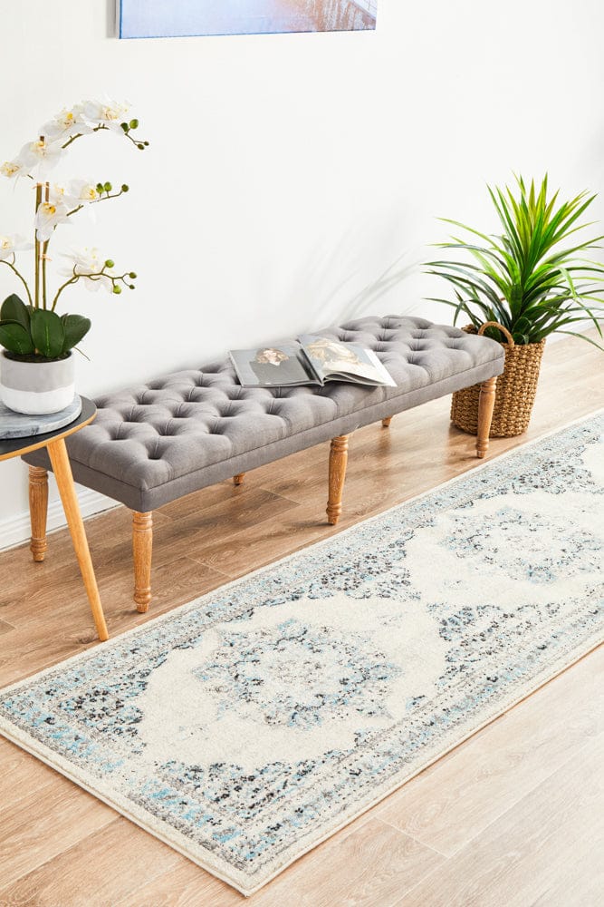 Rug Culture Rugs Century 922 White Runner Rug