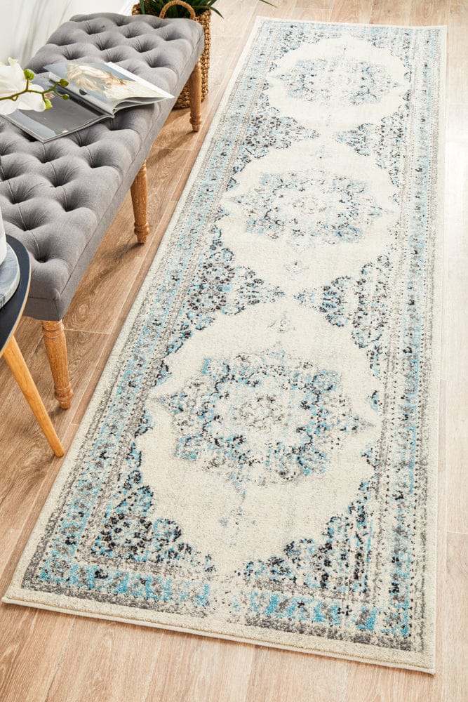 Rug Culture Rugs Century 922 White Runner Rug