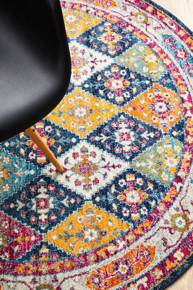 Rug Culture Rugs Century 933 Navy Round Rug