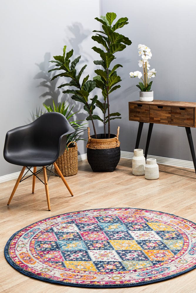 Rug Culture Rugs Century 933 Navy Round Rug