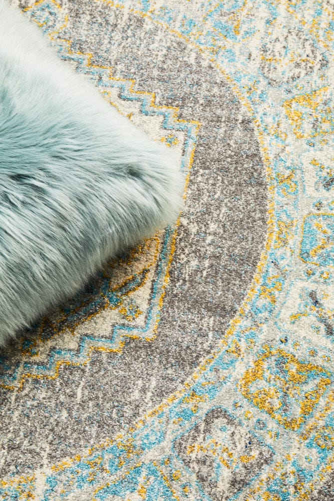 Rug Culture Rugs Century 944 Grey Round Rug