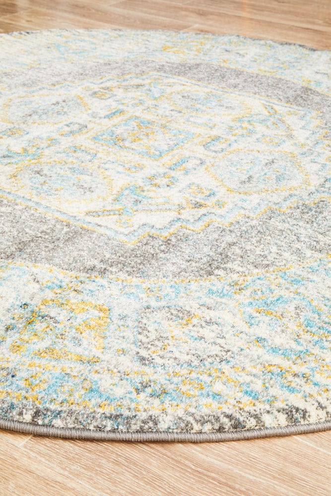 Rug Culture Rugs Century 944 Grey Round Rug