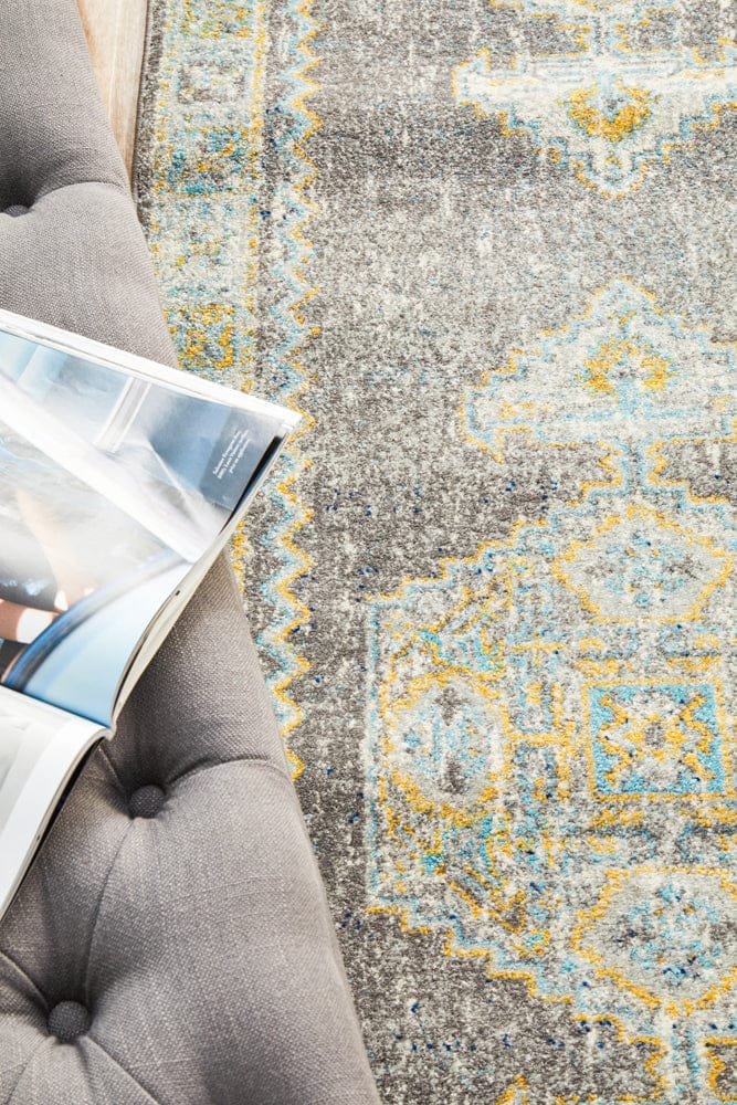 Rug Culture Rugs Century 944 Grey Runner Rug