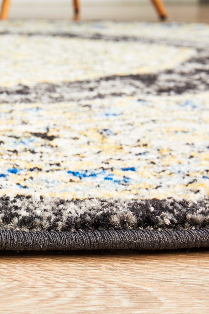 Rug Culture Rugs Century 955 Charcoal Round Rug