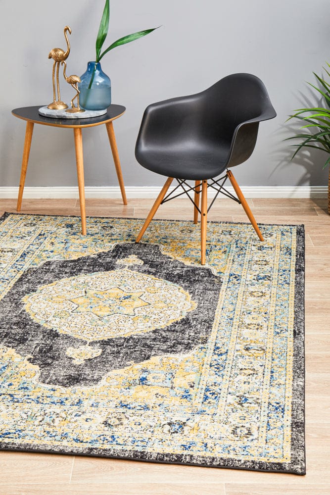 Rug Culture Rugs Century 955 Charcoal Rug