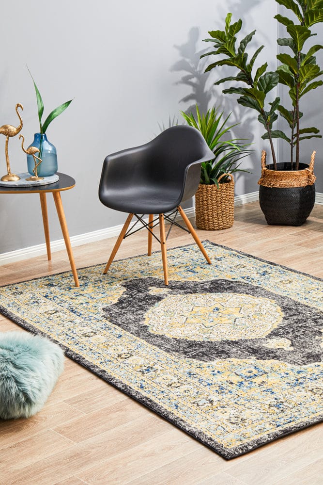 Rug Culture Rugs Century 955 Charcoal Rug