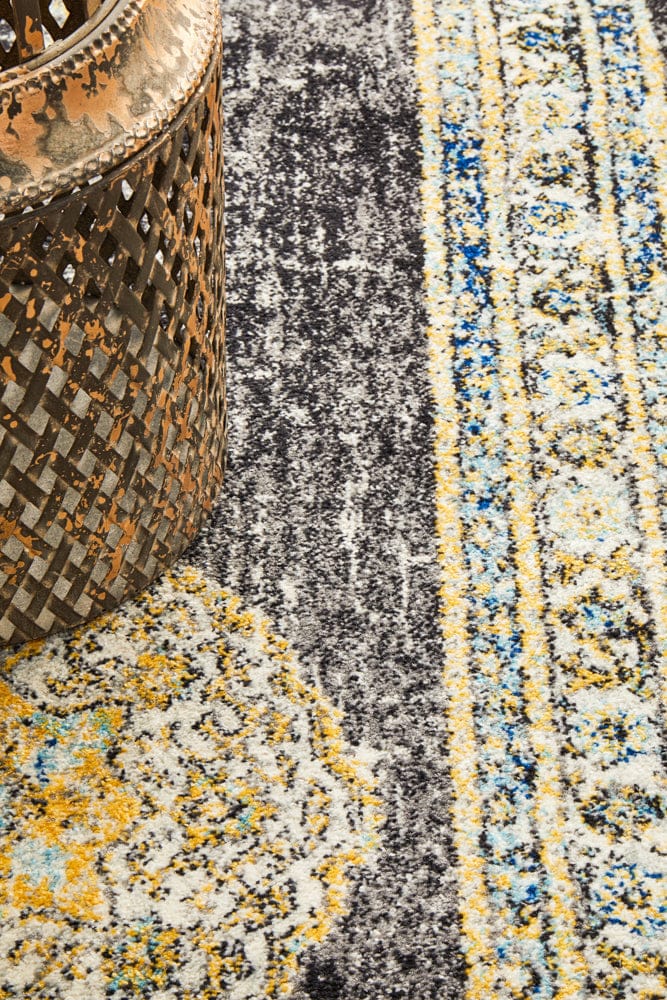 Rug Culture Rugs Century 955 Charcoal Runner Rug