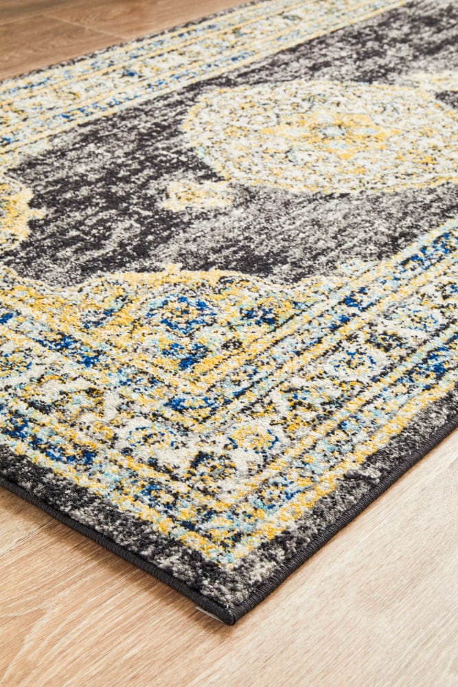 Rug Culture Rugs Century 955 Charcoal Runner Rug