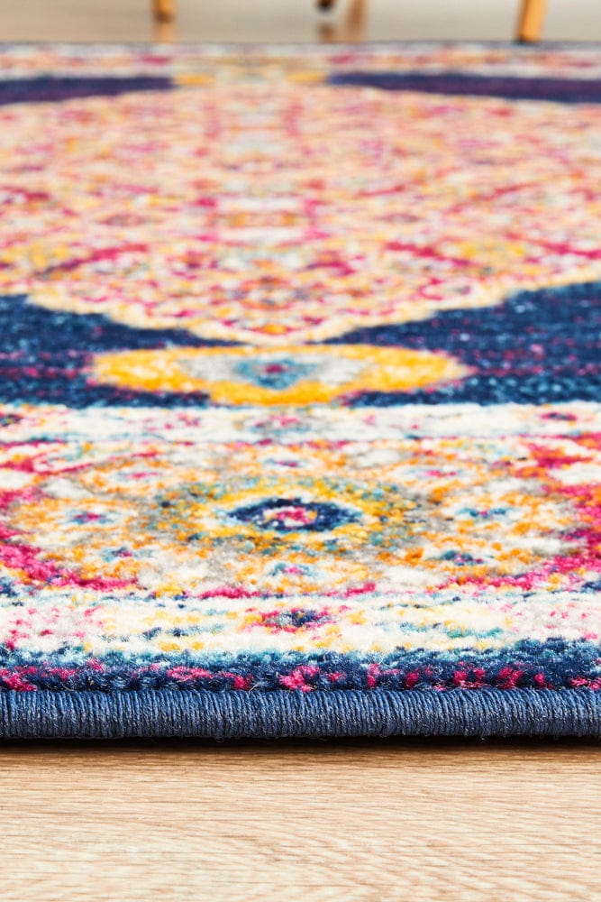 Rug Culture Rugs Century 966 Royal Blue Round Rug
