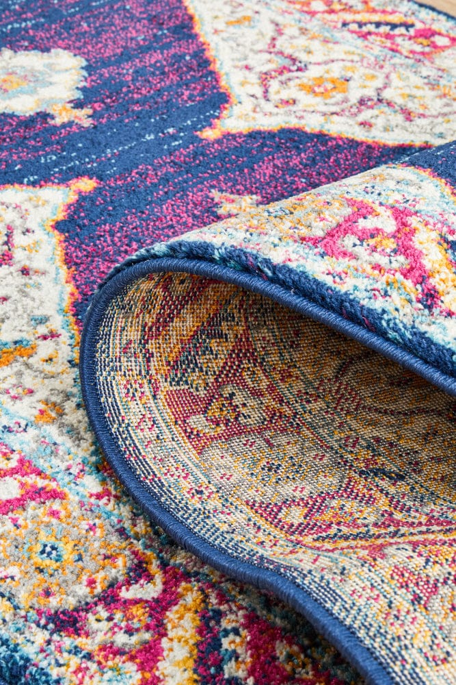 Rug Culture Rugs Century 966 Royal Blue Runner Rug